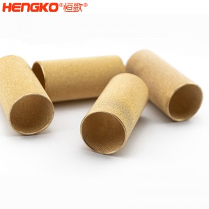 廠家定制生產(chǎn)銅粉末過濾芯燒結(jié)銅濾芯濾管孔隙均勻，銅燒結(jié)除塵防塵過濾銅管