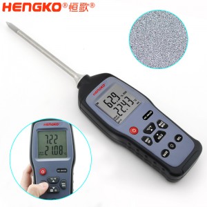 恒歌定制HG970手持式溫濕度標準器_用于無塵車間、儲存倉庫溫濕度測量抽檢